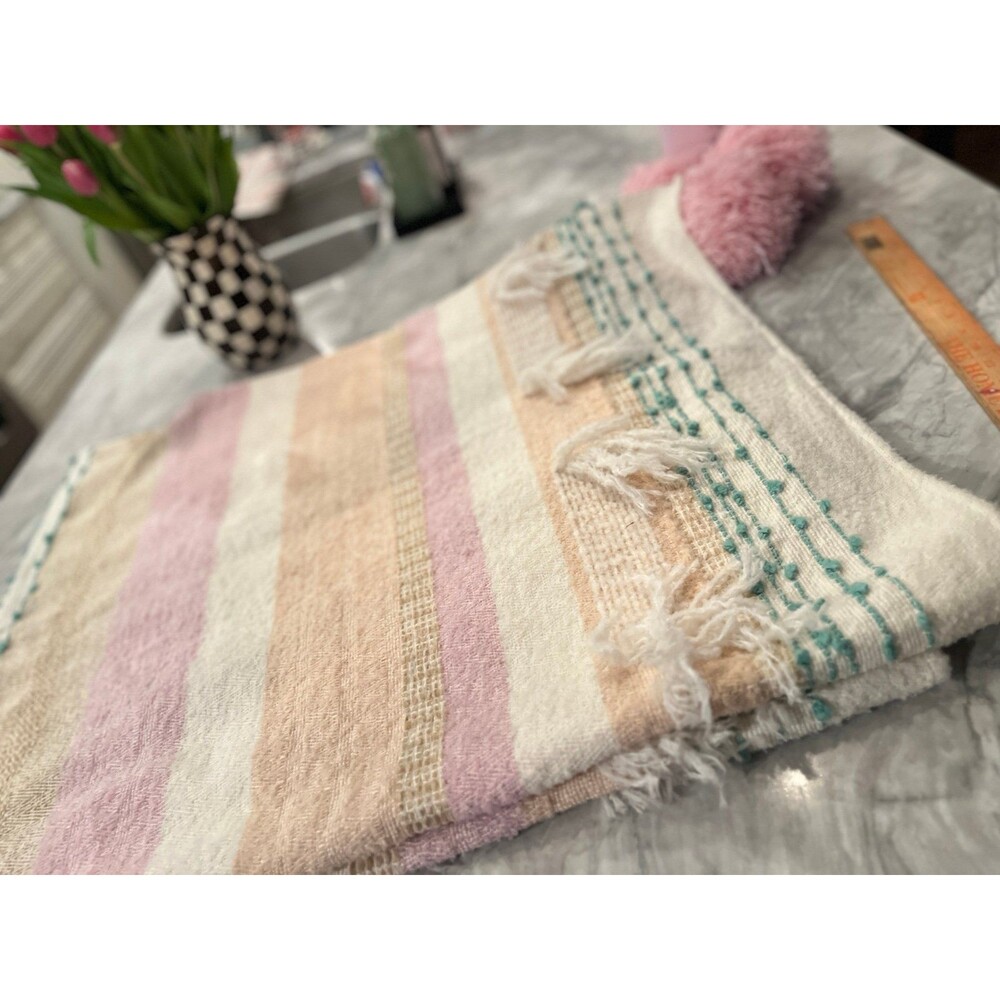 Large Boho Chic throw cupcakes and cashmere